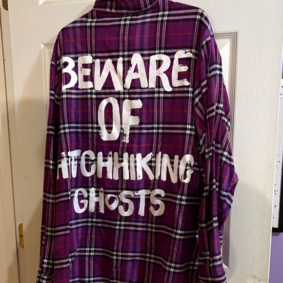 Cakeworthy! Disney Haunted Mansion Purple Checkered Shirt - Picture 5 of 5